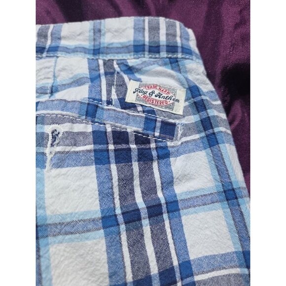 Mens Shorts Bundle 3 Pairs*40 Flag & Anthem Blue Plaid, 40 Rust Izod,38 Retrofit - Picture 7 of 13